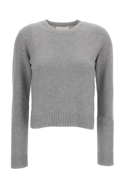 Lisa Yang Grey Mable Mid-weight Cashmere Sweater In Multi