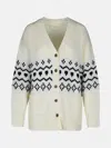 LISA YANG 'GREYSON' CREAM CASHMERE CARDIGAN