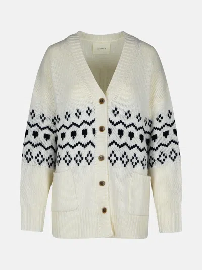 Lisa Yang 'greyson' Cream Cashmere Cardigan