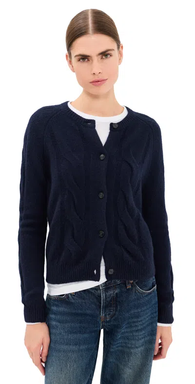 Lisa Yang Gwyneth Cardigan Navy In Blue