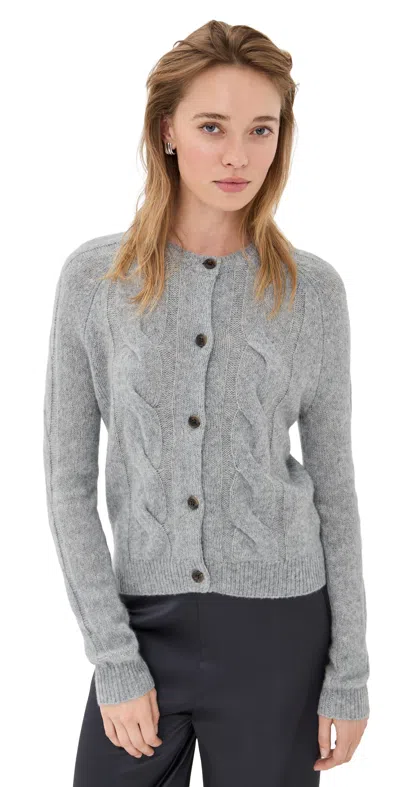 Lisa Yang Gwyneth Cashmere Cardigan Cloudy In Gray