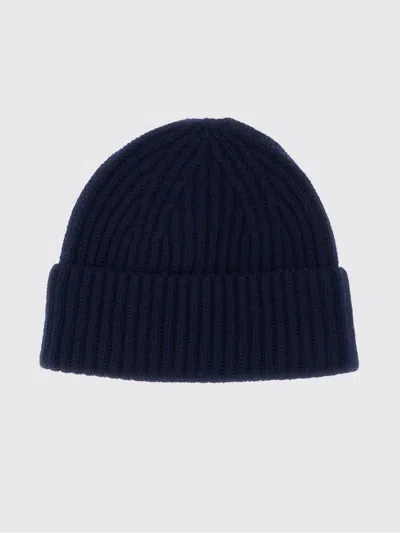 Lisa Yang Blue Martigny Ribbed Cashmere Hat