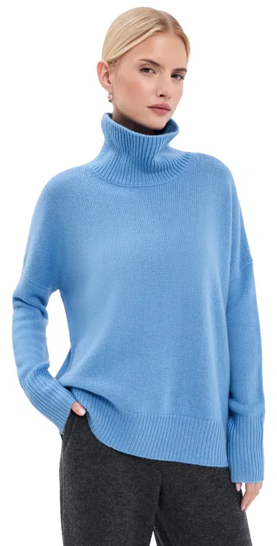 Lisa Yang Hiedi Cashmere Turtleneck Sweater In Blue