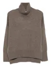 Lisa Yang Heidi Cashmere Turtle-neck Sweater In Brown