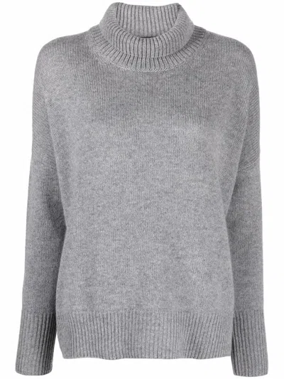 Lisa Yang Heidi Cashmere Turtle-neck Jumper In Gray