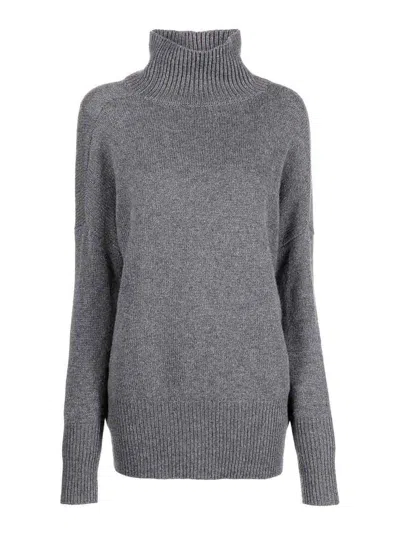 Lisa Yang Heidi Cashmere Turtle-neck Jumper In Gray