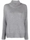 Lisa Yang Heidi Cashmere Turtleneck Sweater In Grey