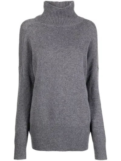 Lisa Yang Heidi Cashmere Turtle-neck Sweater In Gray