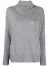 Lisa Yang Heidi Cashmere Turtleneck Sweater In Light Grey