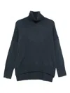 Lisa Yang Heidi Cashmere Turtle-neck Sweater In Blue