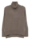 Lisa Yang Heidi Cashmere Turtle-neck Sweater In Brown