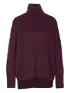 Lisa Yang Heidi Cashmere Turtle-neck Sweater In Burgundy