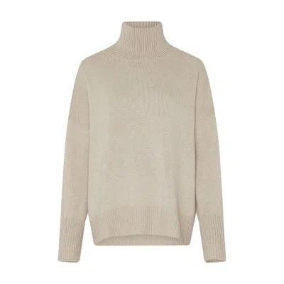 Lisa Yang Heidi Cashmere Turtleneck Sweater In Beige