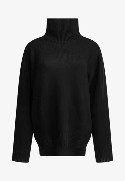 Lisa Yang Heidi Cashmere Turtleneck Sweater In Black