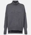 Lisa Yang Heidi Cashmere Turtleneck Sweater In Gray
