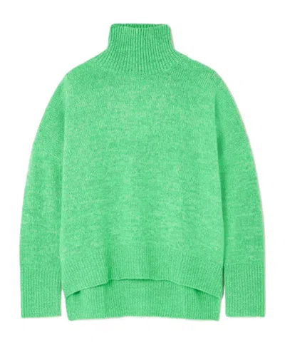 Lisa Yang Heidi Cashmere Turtleneck Sweater In Green