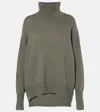 Lisa Yang Heidi Cashmere Turtleneck Sweater In Green