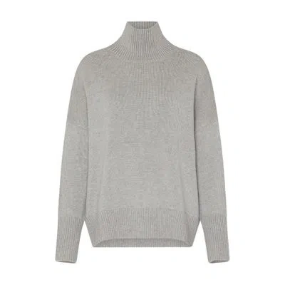 Lisa Yang Heidi Cashmere Turtleneck Sweater In Grey