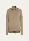 Lisa Yang Heidi Cashmere Turtleneck Sweater In Mole