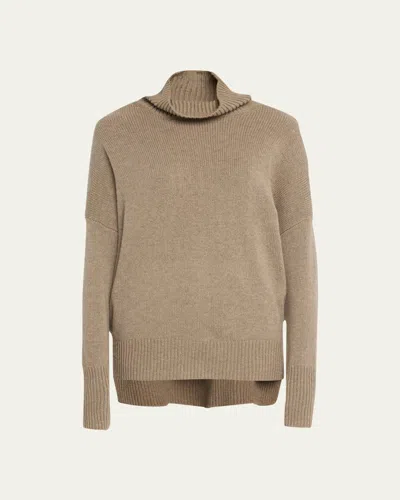 Lisa Yang Heidi Cashmere Turtleneck Sweater In Mole