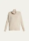 Lisa Yang Heidi Cashmere Turtleneck Sweater In Sand