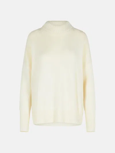 Lisa Yang 'heidi' Cream Cashmere Sweater In White