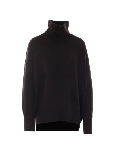 Lisa Yang Brown Heidi Heavy-knit Cashmere Turtleneck In Black