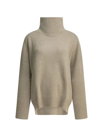 Lisa Yang Heidi Ribbed Roll-neck Sweater In Neutral