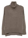 Lisa Yang Heidi Cashmere Turtle-neck Sweater In Brown