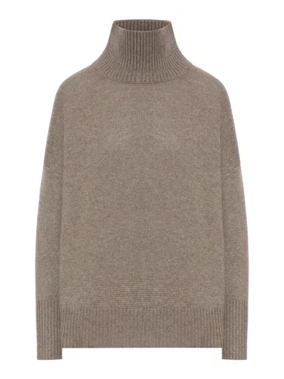 Lisa Yang Heidi Sweater In Brown