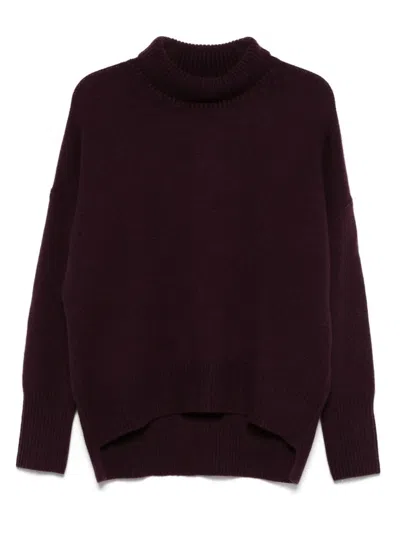 Lisa Yang Heidi Sweater In Burgundy