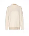 Lisa Yang Mock-neck Cashmere Sweater In Neutral
