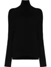 Lisa Yang Heidi Cashmere Turtleneck Sweater In Black