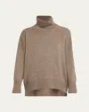 Lisa Yang Heidi Turtleneck Cashmere Sweater In Brown