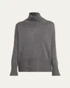 Lisa Yang Heidi Turtleneck Cashmere Sweater In Gray