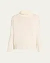 Lisa Yang Heidi Turtleneck Cashmere Sweater In White