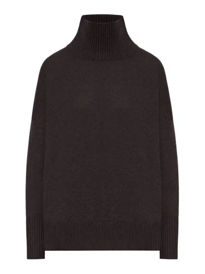 Lisa Yang Heidi Turtleneck Sweater In Cashmere Wool In Brown