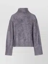 Lisa Yang The Floren High-neck Cashmere Sweater In Gray
