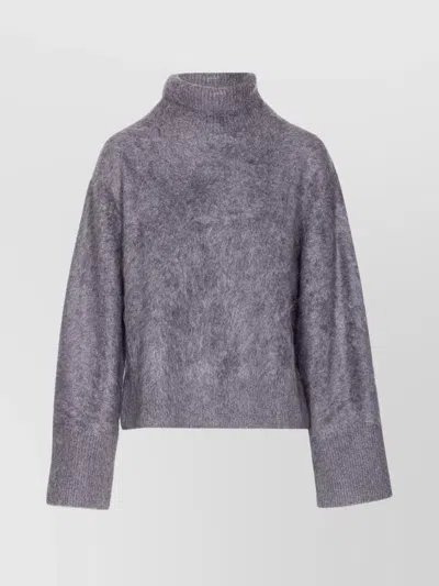 LISA YANG HIGH NECK LONG SLEEVE KNITWEAR TOP