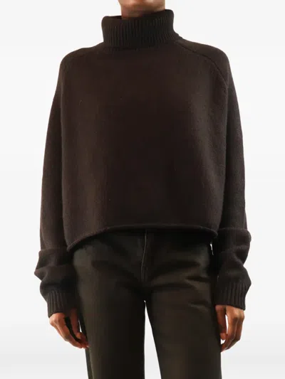 Pre-owned Lisa Yang High-neck Sweater In Brown