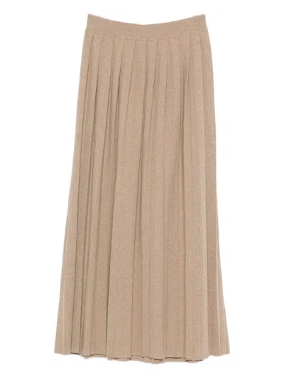 Lisa Yang High-waisted Stretch Fabric Skirt In Size 0 In Brown