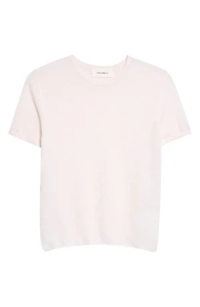 Lisa Yang Ira Short Sleeve Cashmere Sweater In Pink
