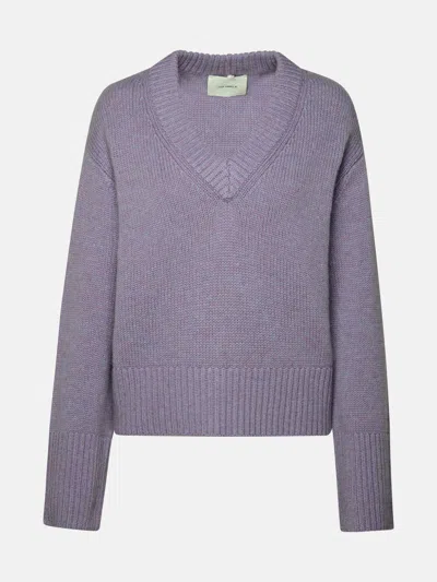 Lisa Yang Iris Melange 'aletta' Cashmere Sweater In Liliac