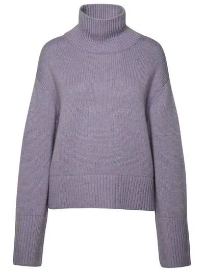 Lisa Yang Iris Melange 'fleur' Cashmere Sweater In Liliac