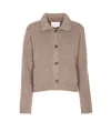 Lisa Yang Collared Jacket With Long Sleeves And Pockets In Brown