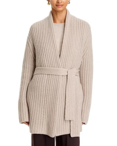 Lisa Yang Jacqueline Cashmere Belted Cardigan In Neutral
