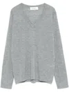 Lisa Yang Heather Grey Cashmere Jane Cardigan In Grey