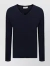 Lisa Yang Jane V-neck Ribbed Sweater