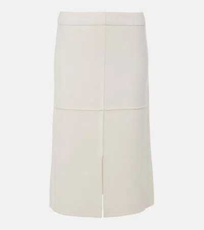 Lisa Yang Jenna Cashmere Midi Skirt In White
