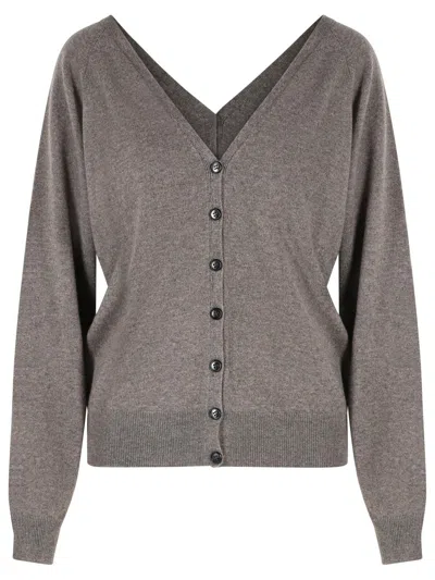 Lisa Yang 'jiani' Cardigan In Beige Truffle Cashmere